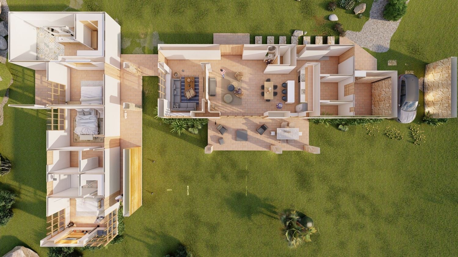 Casa Aquadema Luxury, vista aérea